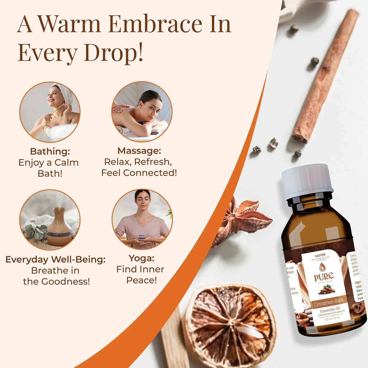 Pure Cinnamon Bark Essential Oil